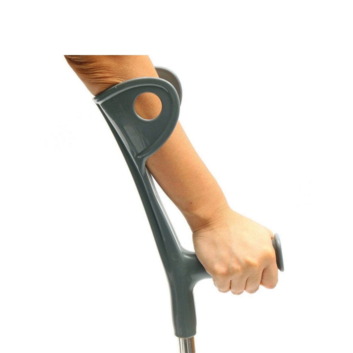 GENERICO - Bastón de Canadiense de 1 Punta Mango Abierto