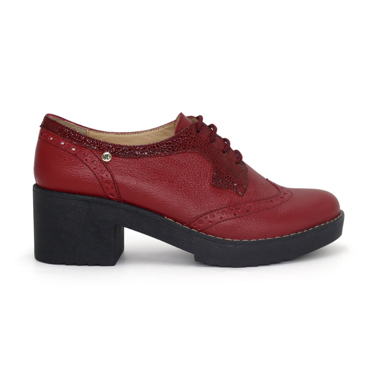 PAR&SS - Zapatos Oxford De Cuero Mujer Par&ss KA25Q1-KM040 Vino