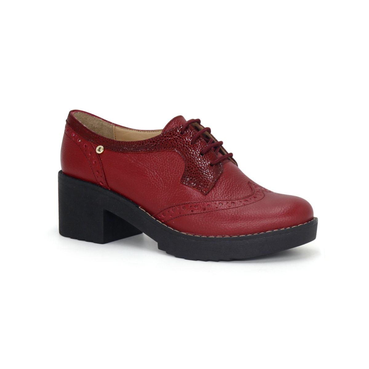 PAR&SS - Zapatos Oxford De Cuero Mujer Par&ss KA25Q1-KM040 Vino