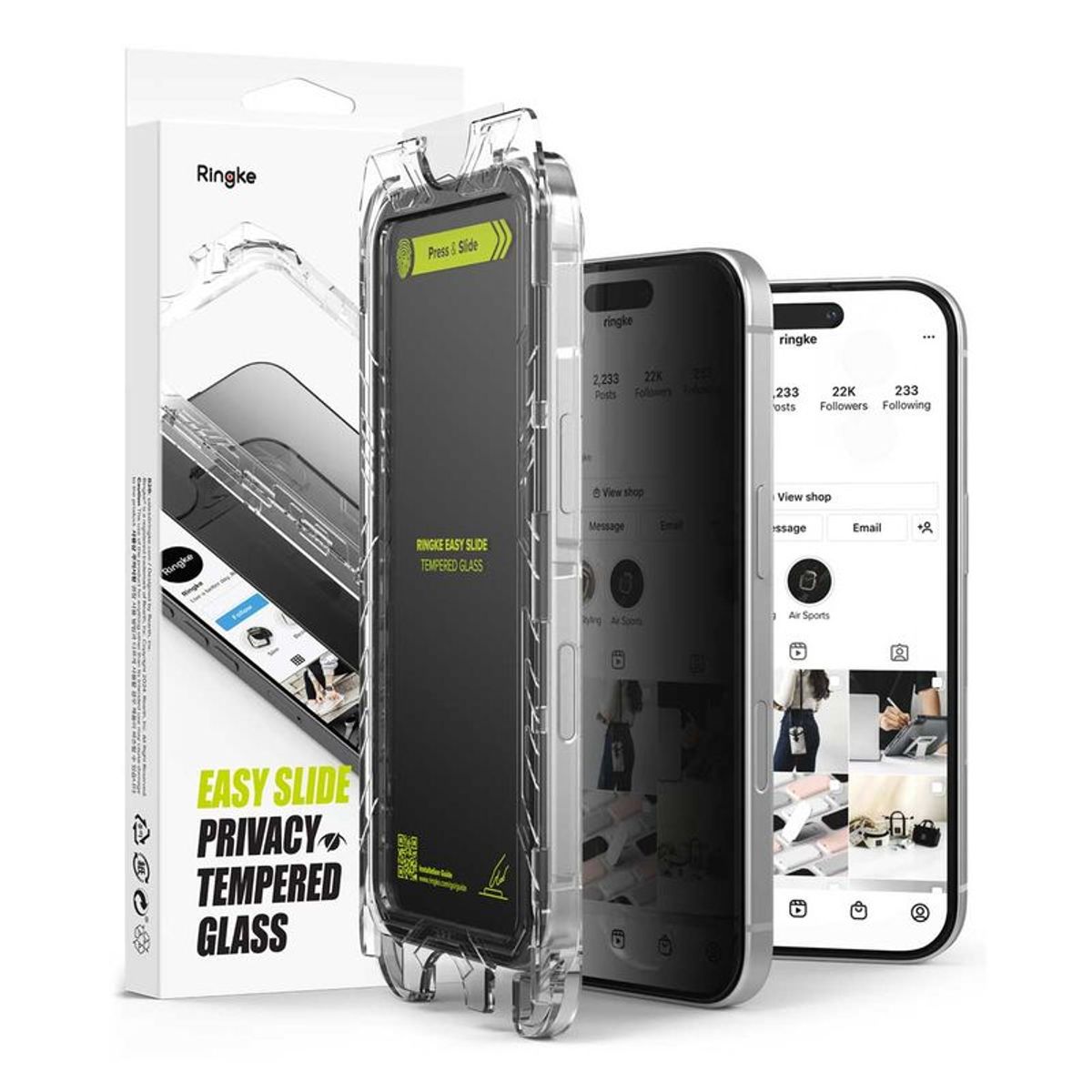 RINGKE - Mica Vidrio iPhone 15 Ringke Antiespía High Definition 2UND