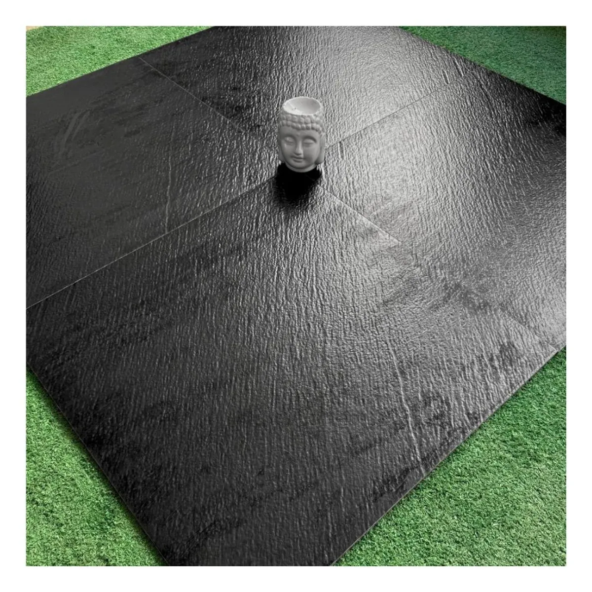 EJESA CREA TU ESPACIO IDEAL - PORCELANATO NEGRO TEXTURADO 60X60cm  144m2  MATE