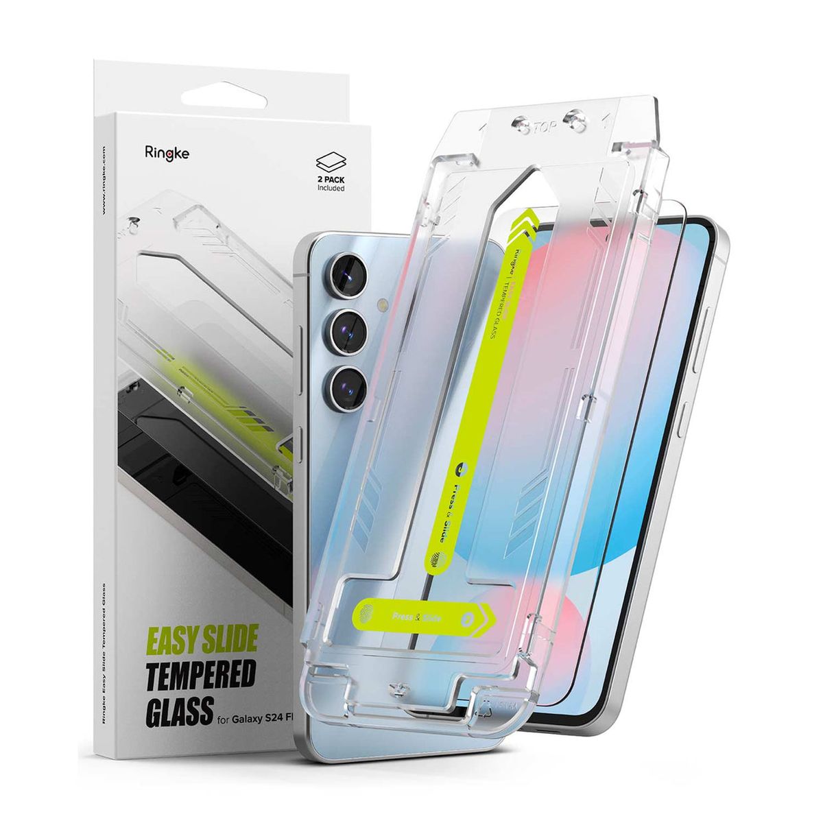 RINGKE - Mica De Vidrio Ringke Easy Slide Para Galaxy S24 Fe