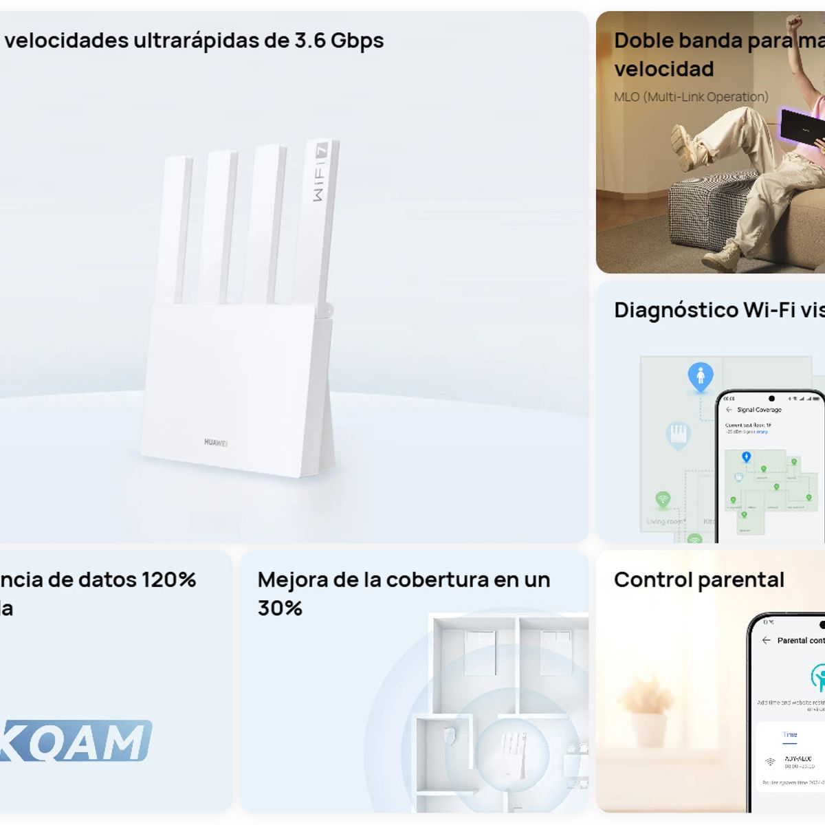 HUAWEI - Huawei Router Wifi 7 BE3 - 3600mbps