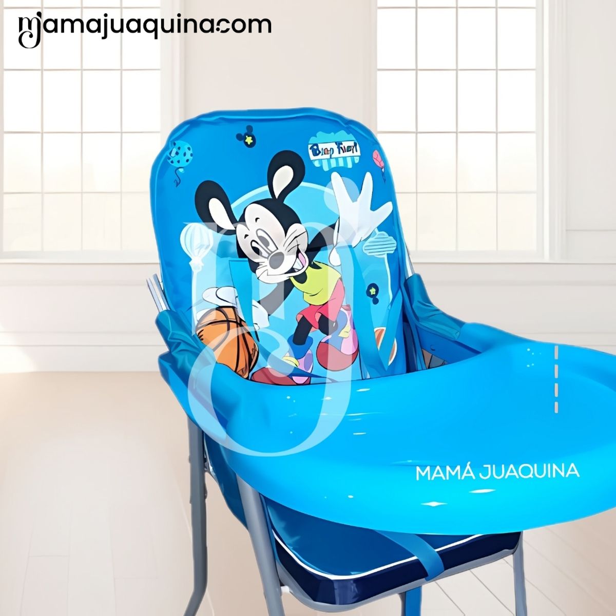 BABY - Silla de Comer Graduable «MICKEY II» Blue