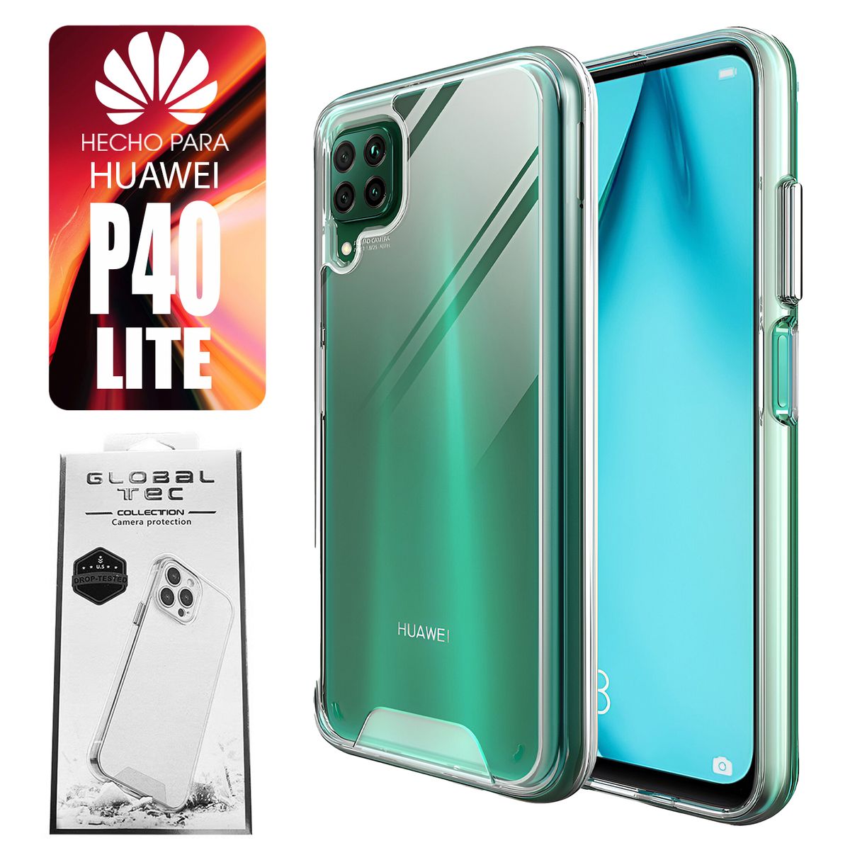ASIA IMPORT - Space Case Para Huawei P40 Lite Transparente