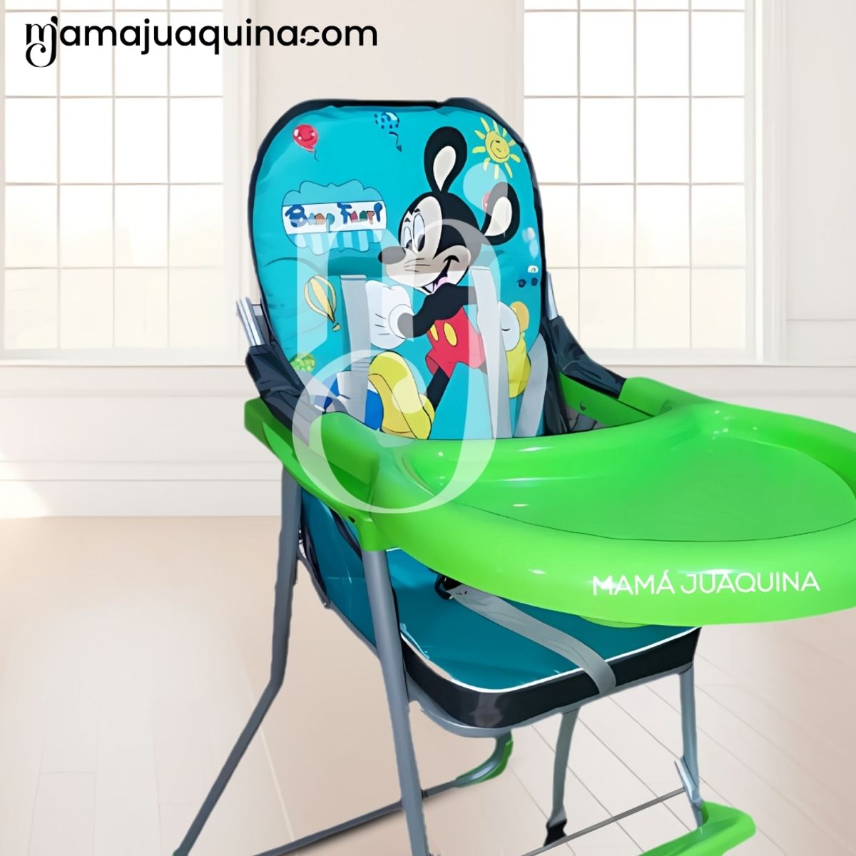 BABY - Silla de Comer Graduable «MICKEY II» Green