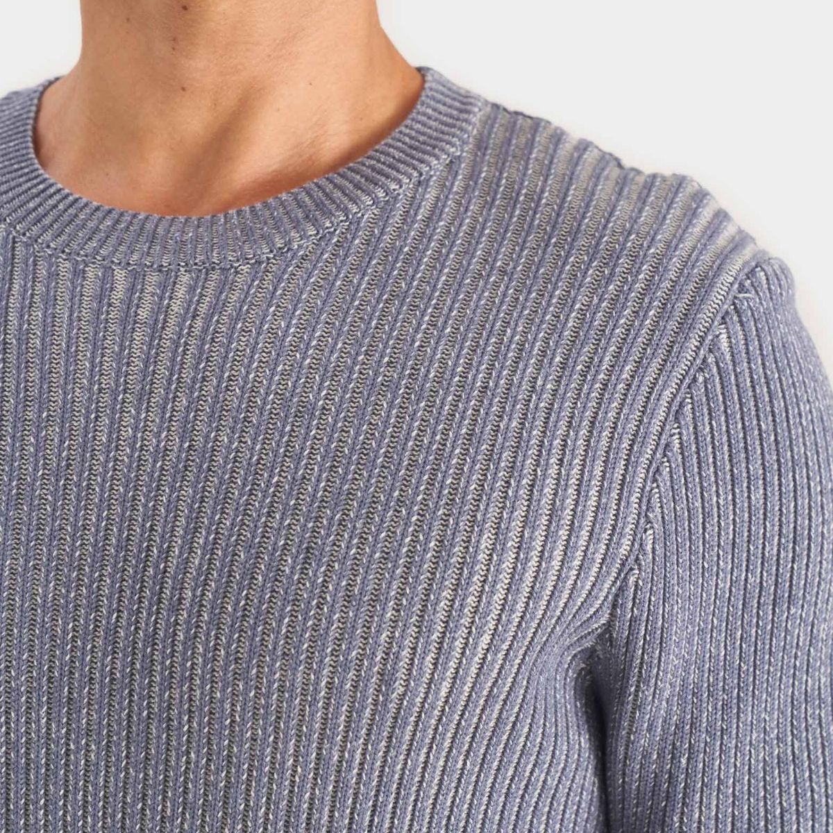 VELEZ - Vélez Sweater Aurora Semifit Hombre Algodón Azul Claro