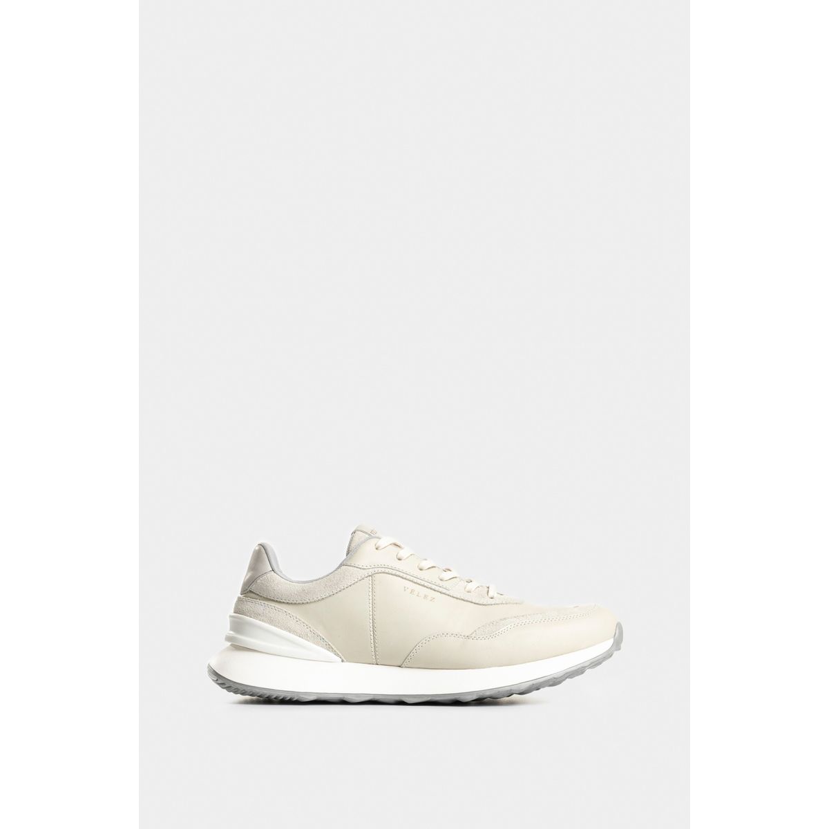 VELEZ - Vélez Zapatillas Monza Cuero Hombre Silueta Liviana Blanco
