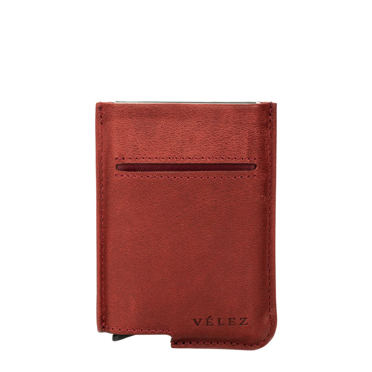 VELEZ - Vélez Porta Documentos De Cuero Miniwallet Vinotinto