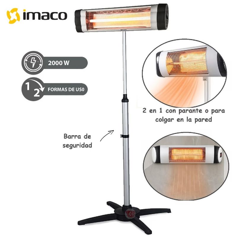 IMACO - Calentador de Patio Imaco 2000W PH2000