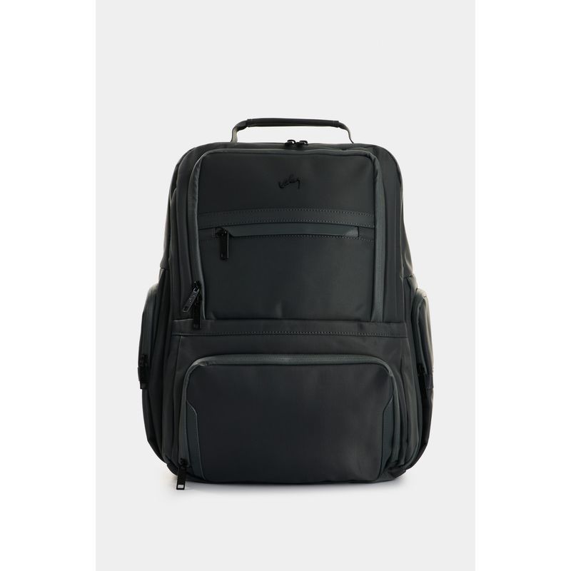 VELEZ - Vélez Mochila Edén Lona Y Cuero Hombre Multifuncional Gris