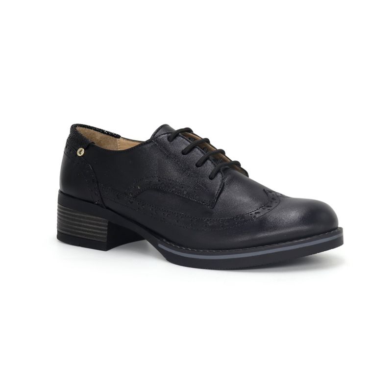 PAR&SS - Zapatos Oxford De Cuero Mujer Par&ss KA25Q1-KM047 Negro