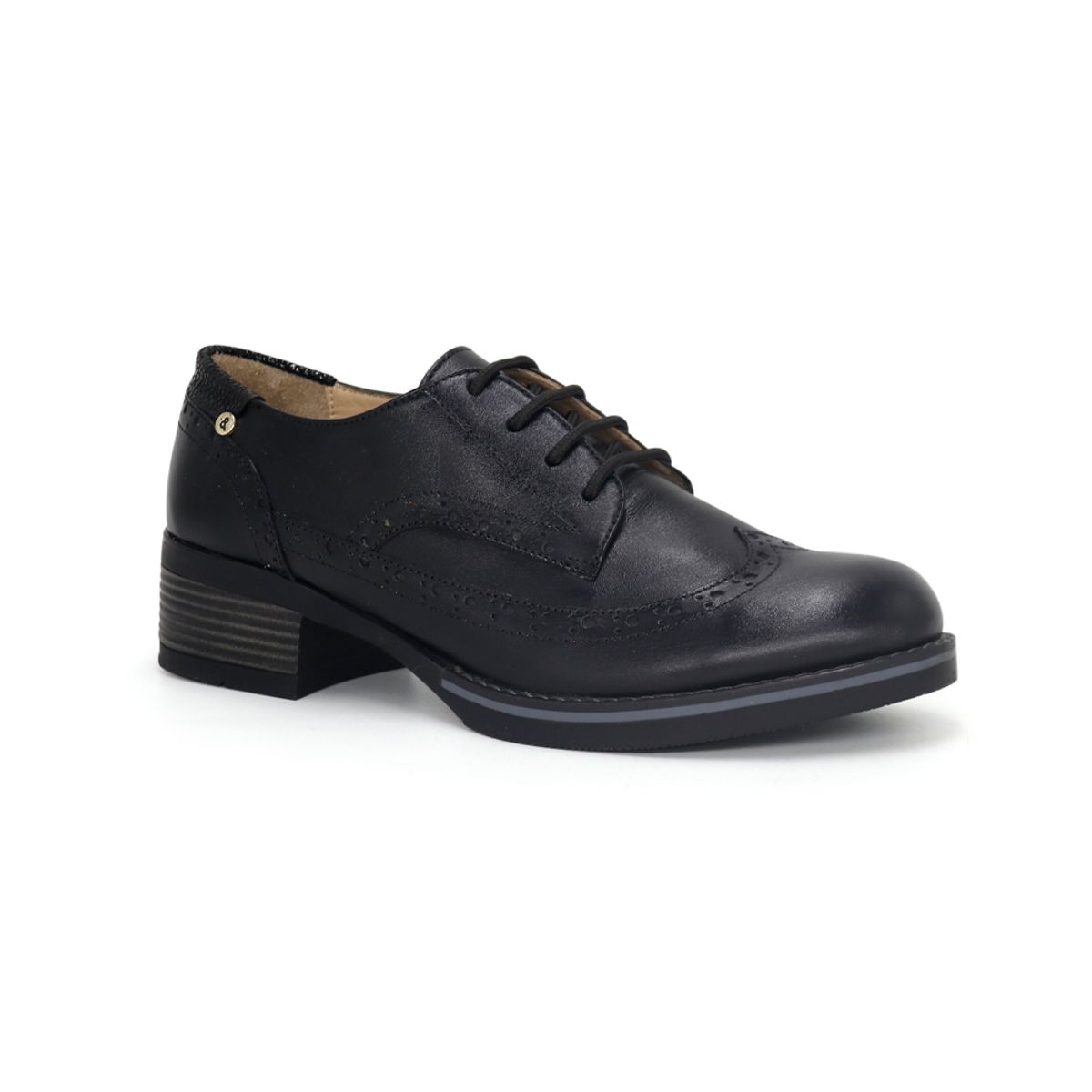 PAR&SS - Zapatos Oxford De Cuero Mujer Par&ss KA25Q1-KM047 Negro