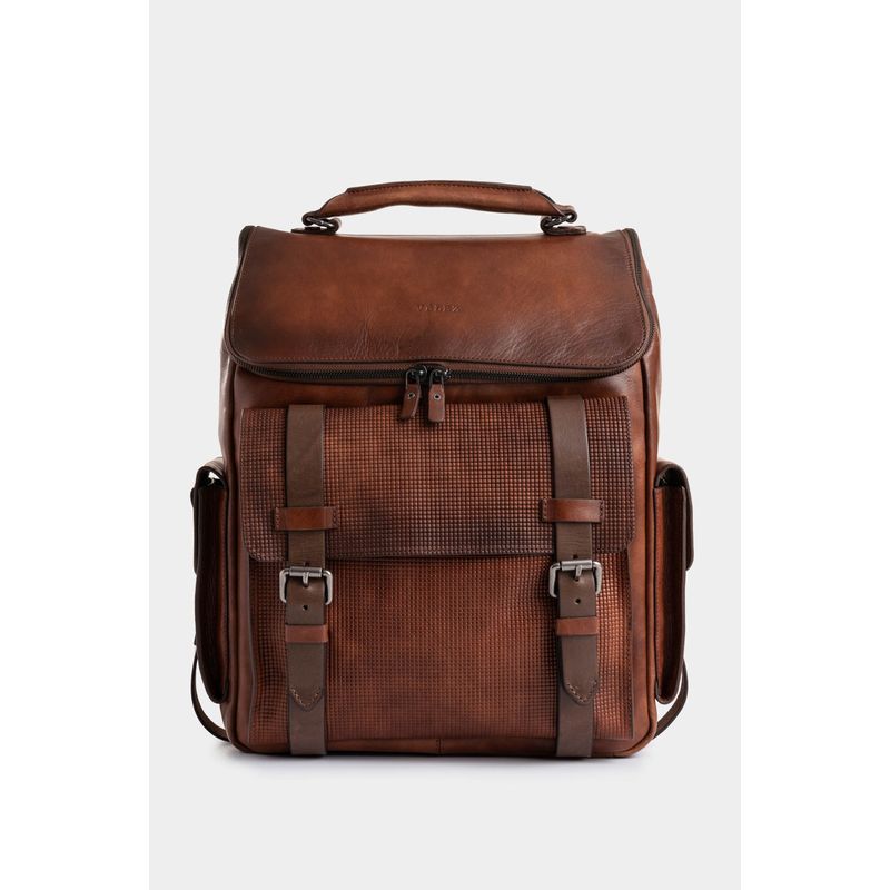 VELEZ - Vélez Mochila New Archaeology De Cuero Hombre Vintage Miel