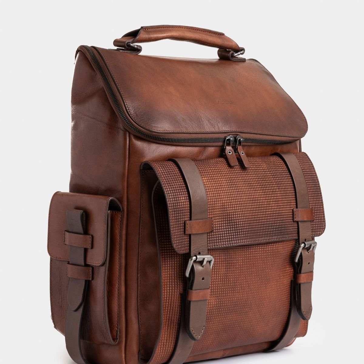 VELEZ - Vélez Mochila New Archaeology De Cuero Hombre Vintage Miel