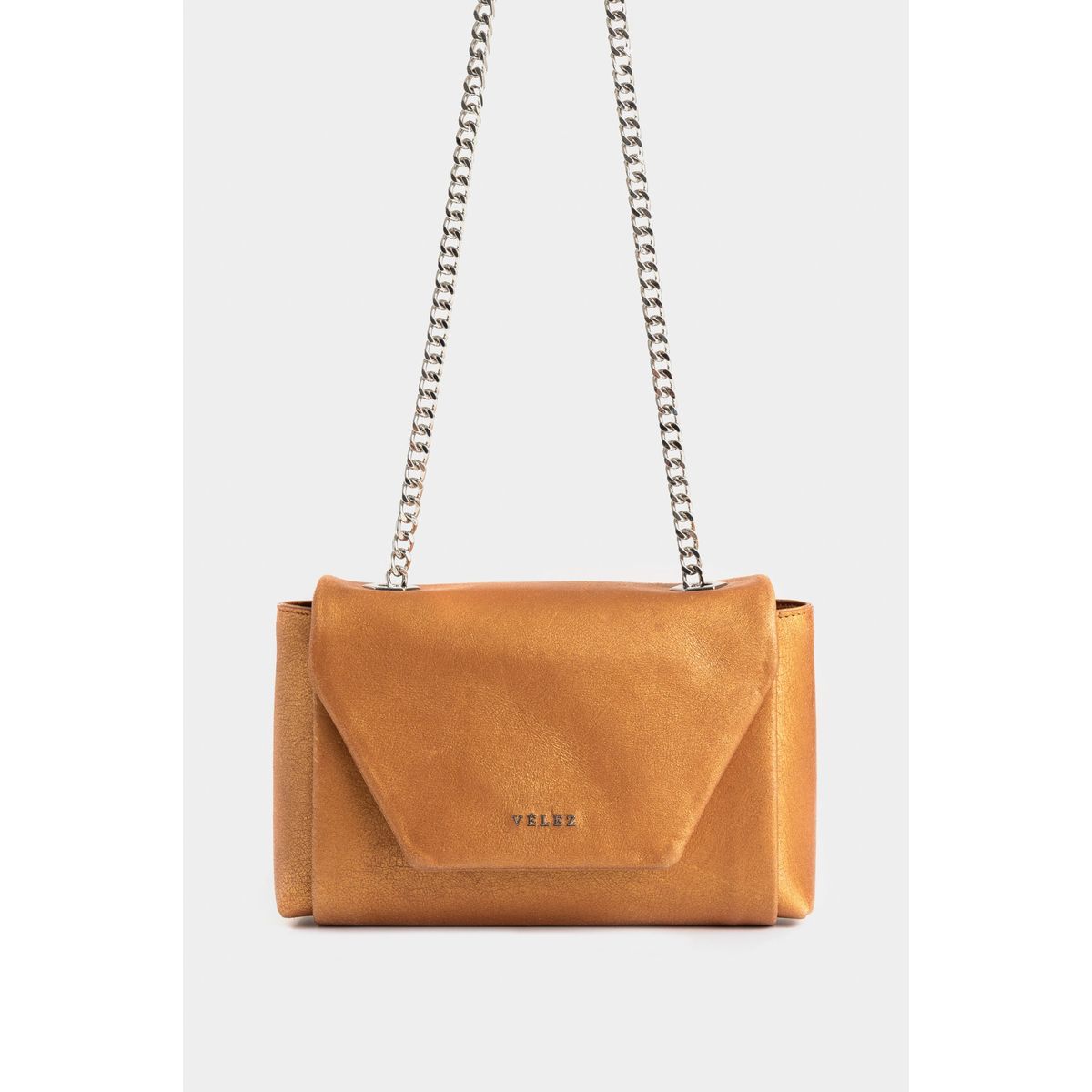 VELEZ - Vélez Cartera Bowling Lili De Cuero Mujer Perlado Oro Dorado