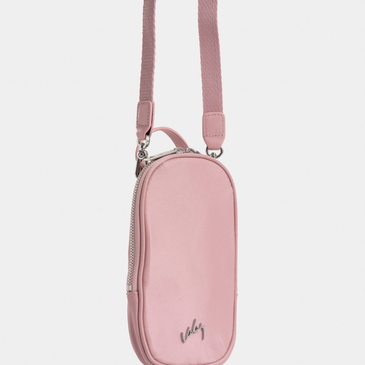 VELEZ - Vélez Morral Elora En Lona Para Mujer Manija Cuero Rosado