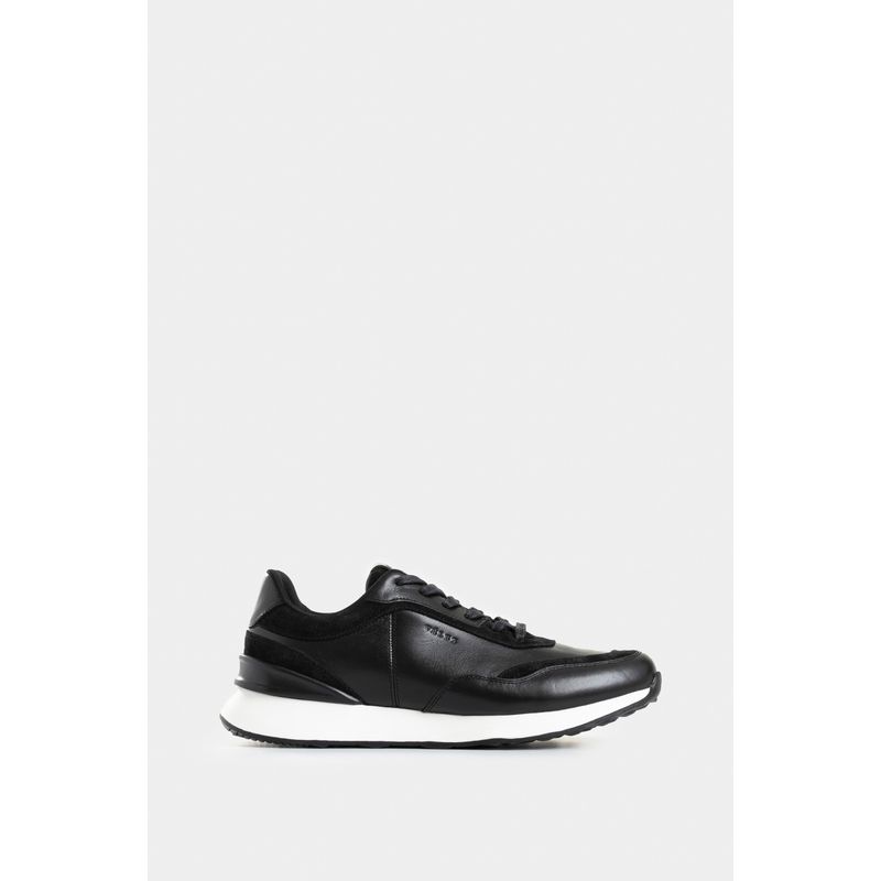 VELEZ - Vélez Zapatillas Monza 2 Cuero Hombre Artesanal Negro
