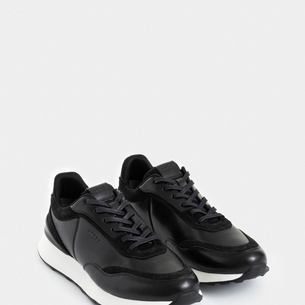 VELEZ - Vélez Zapatillas Monza 2 Cuero Hombre Artesanal Negro