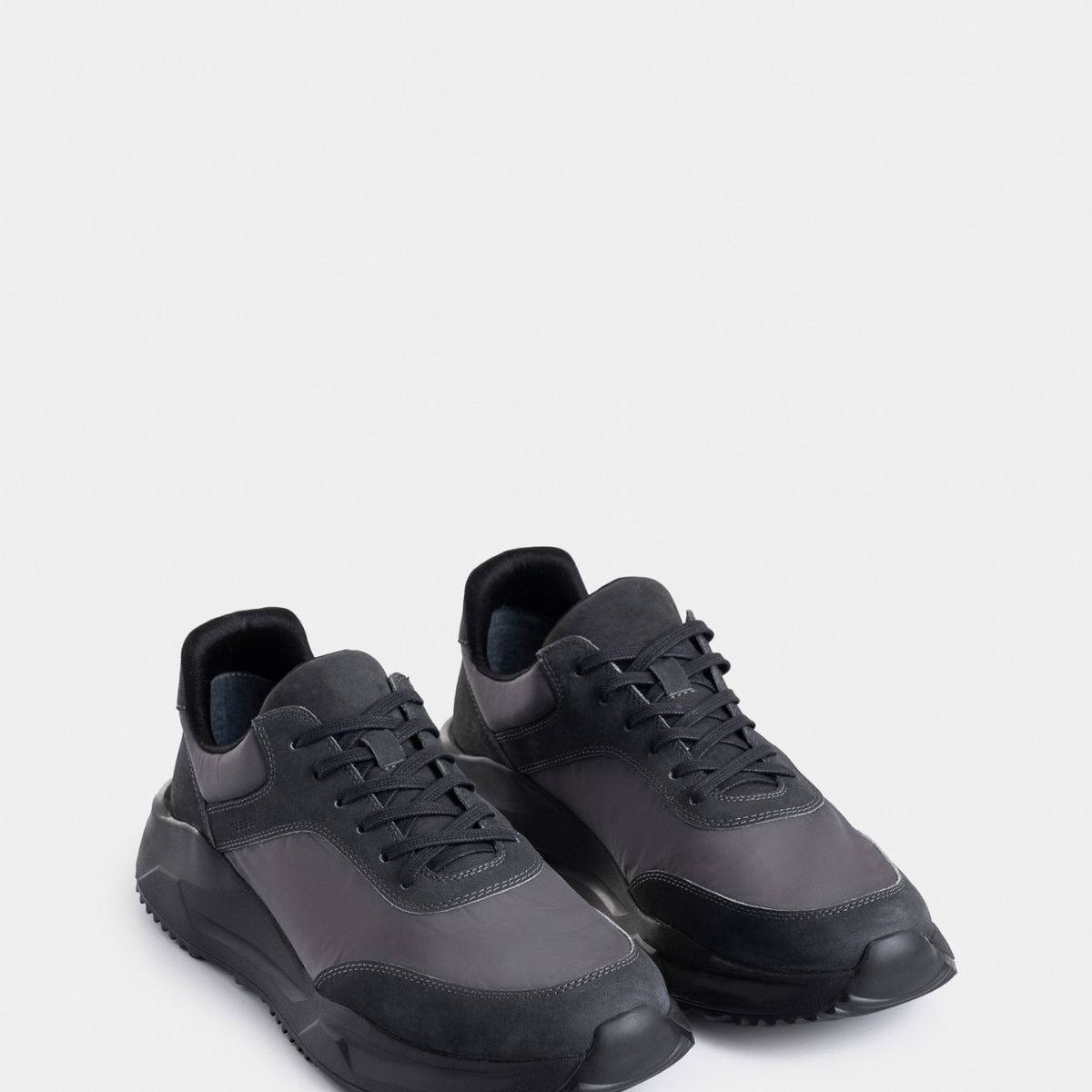 VELEZ - Vélez Zapatillas Monett Cuero Hombre Envejecido Gris