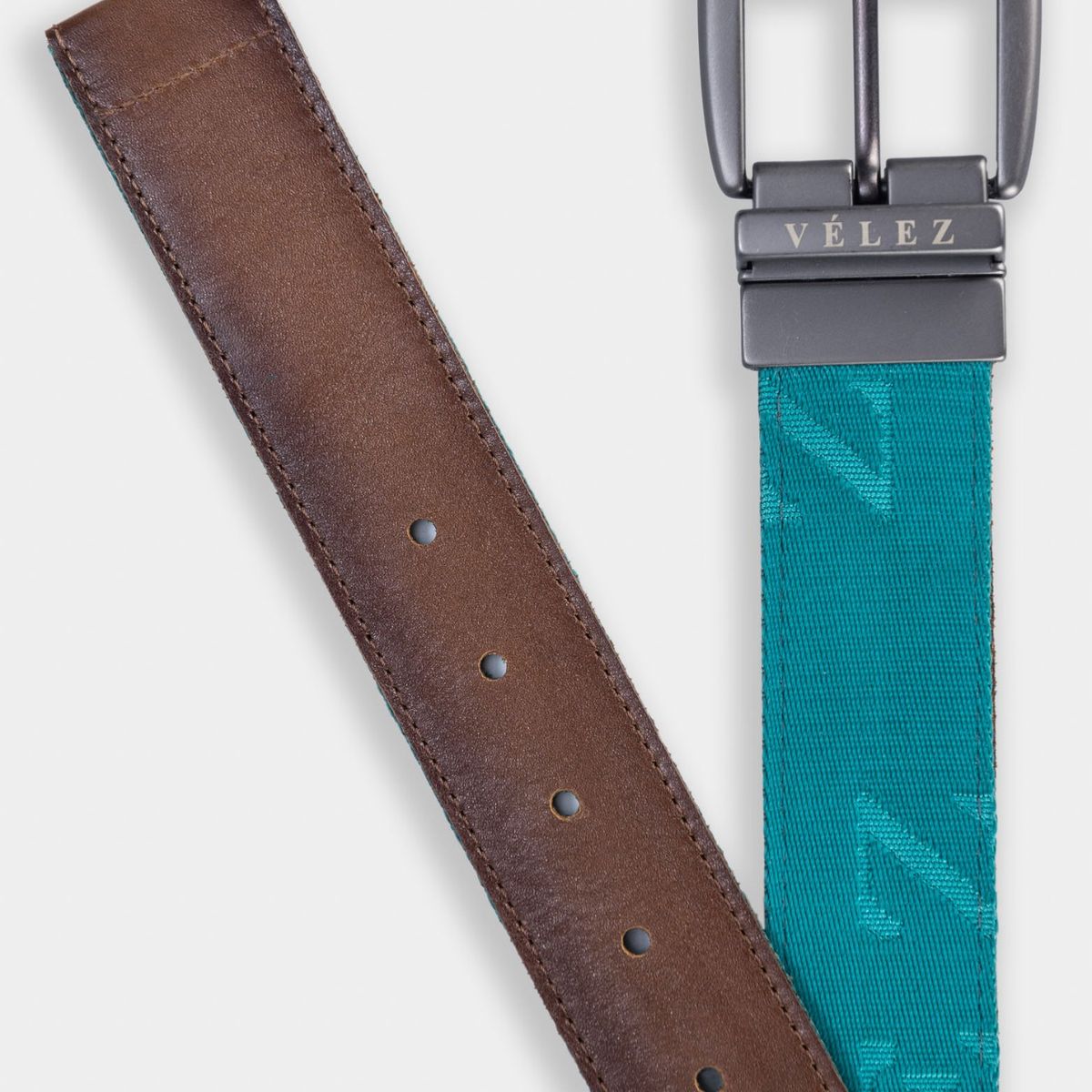VELEZ - Vélez Correa Doble Faz Niraj Cuero Reata Hombre Azul Agua