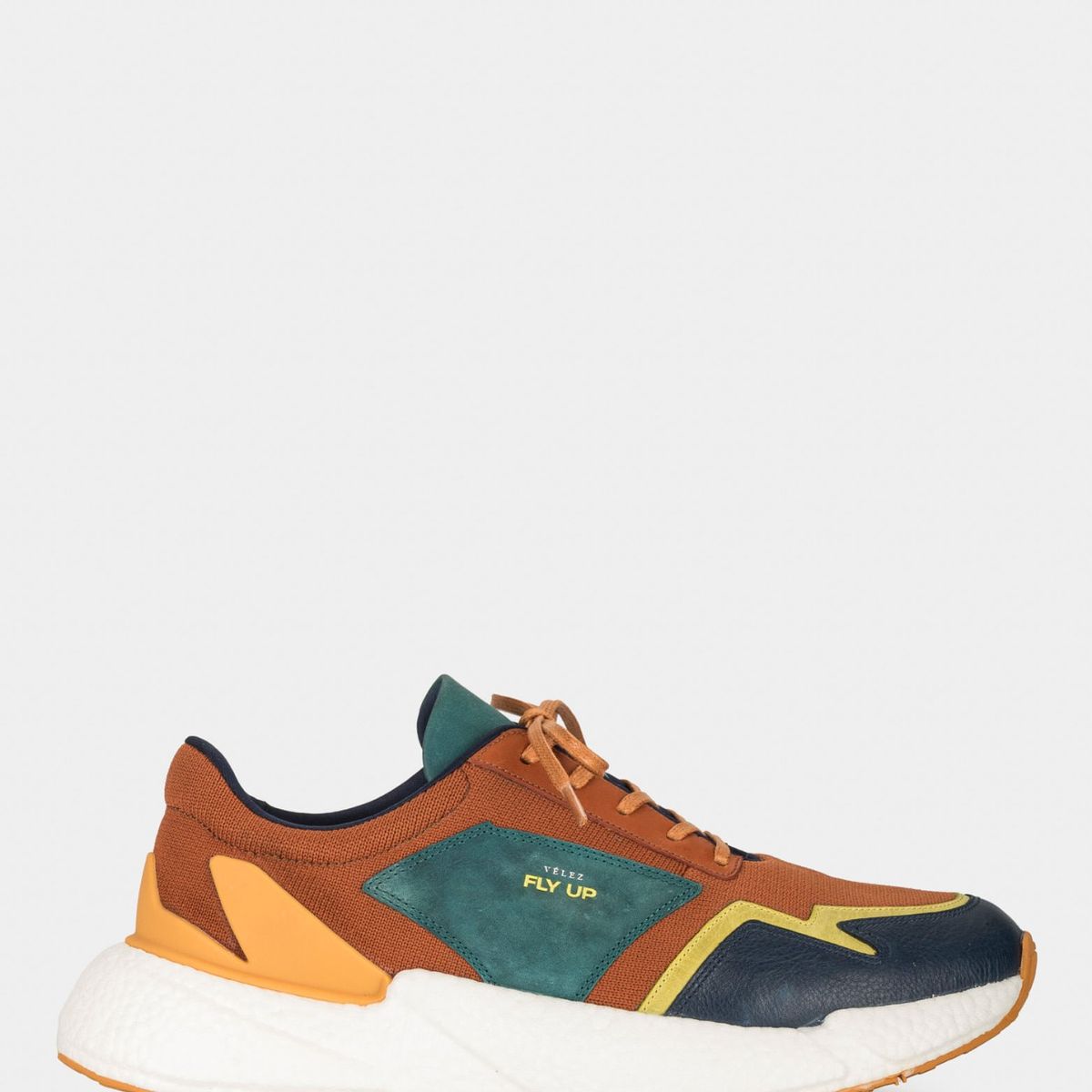 VELEZ - Vélez Zapatillas Bosco Cuero Y Lona Hombre  Miel