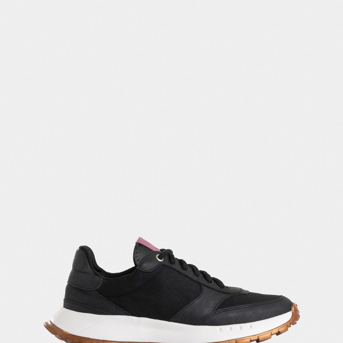 VELEZ - Vélez Zapatillas Ocaso Cuero Y Lona Mujer Deportiva Negro