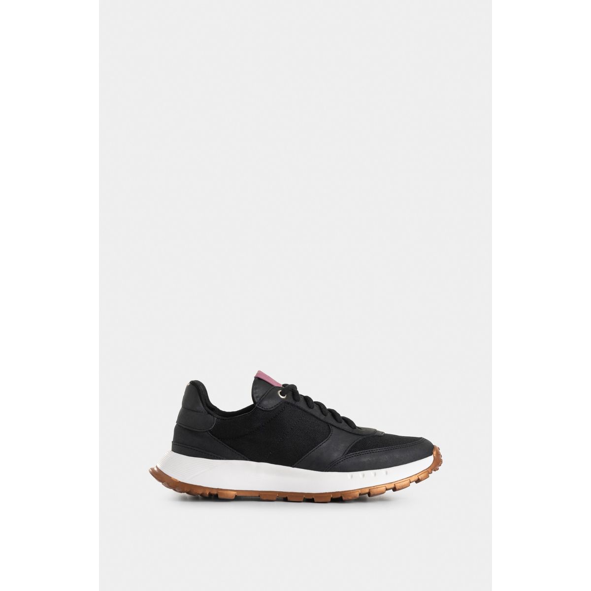 VELEZ - Vélez Zapatillas Ocaso Cuero Y Lona Mujer Deportiva Negro