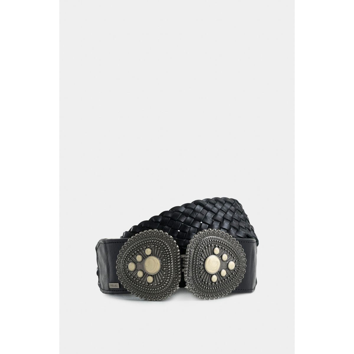 VELEZ - Vélez Fajón Unifaz Turquesa 2.0 Cuero Mujer Trenzado Negro