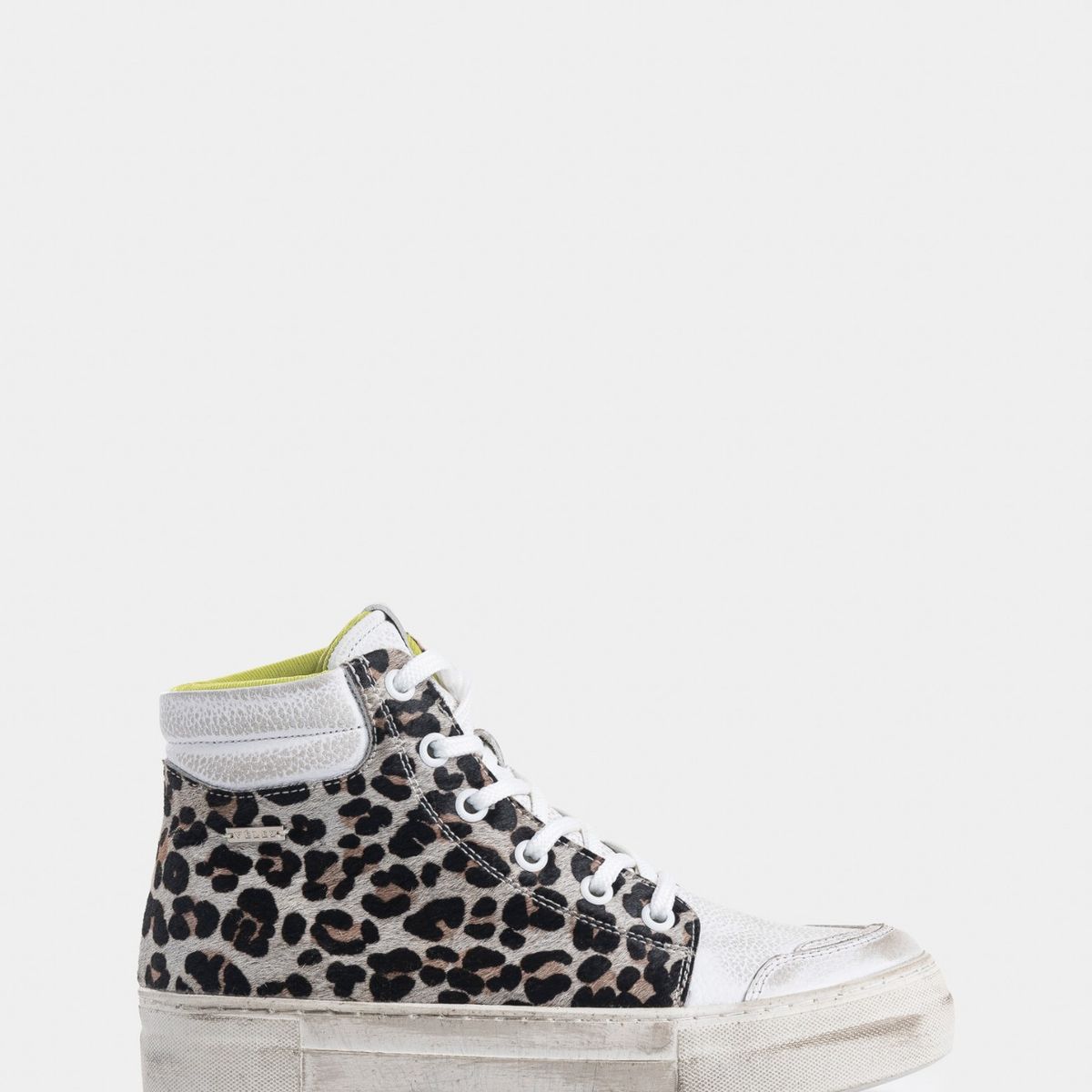 VELEZ - Vélez Zapatillas Alba De Cuero Mujer Animal Print Blanco