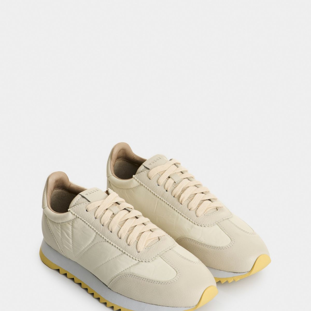 VELEZ - Vélez Zapatillas Orión De Lona Y Cuero Mujer Blanco