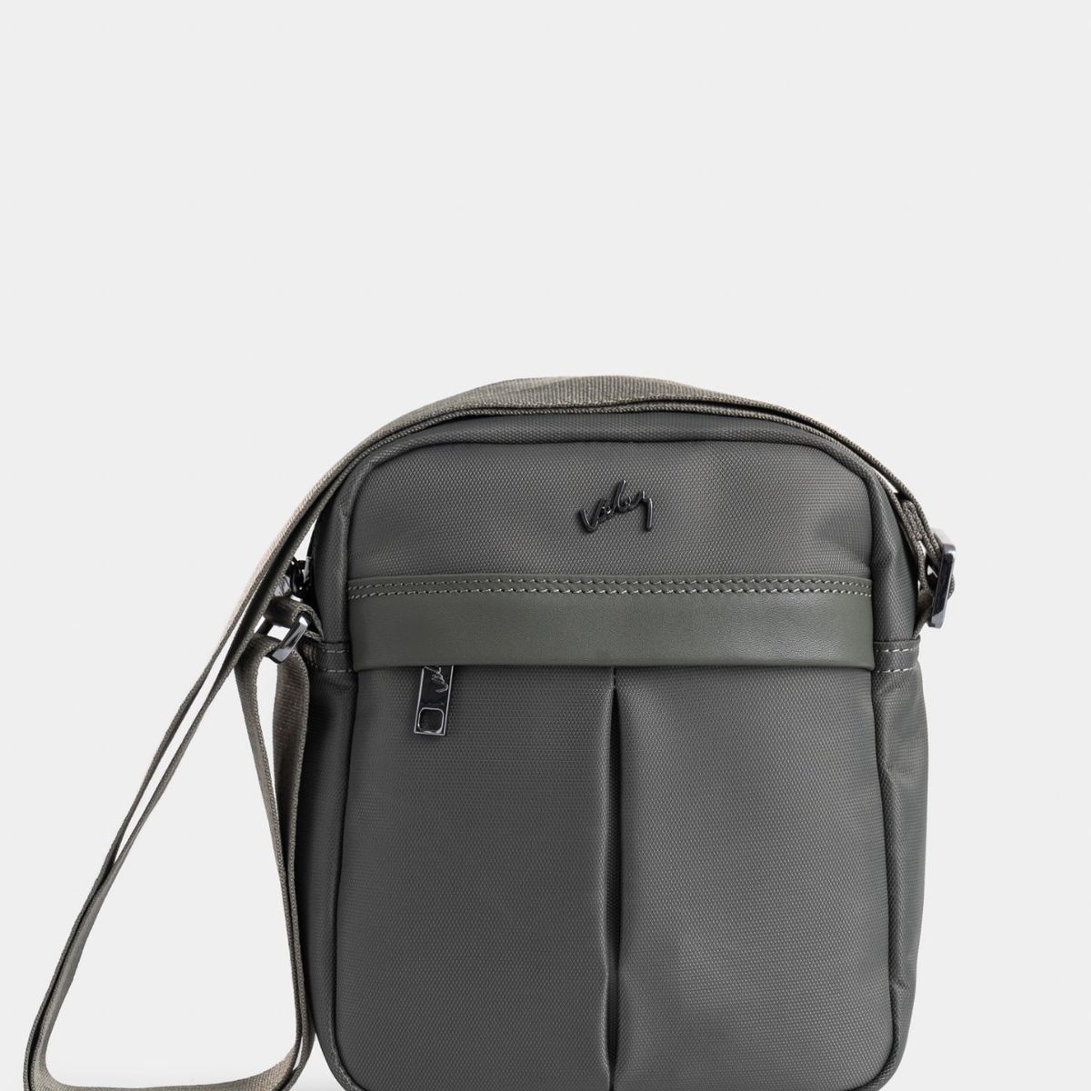 VELEZ - Vélez Morral Harrington De Lona Y Cuero Hombre Casual Gris