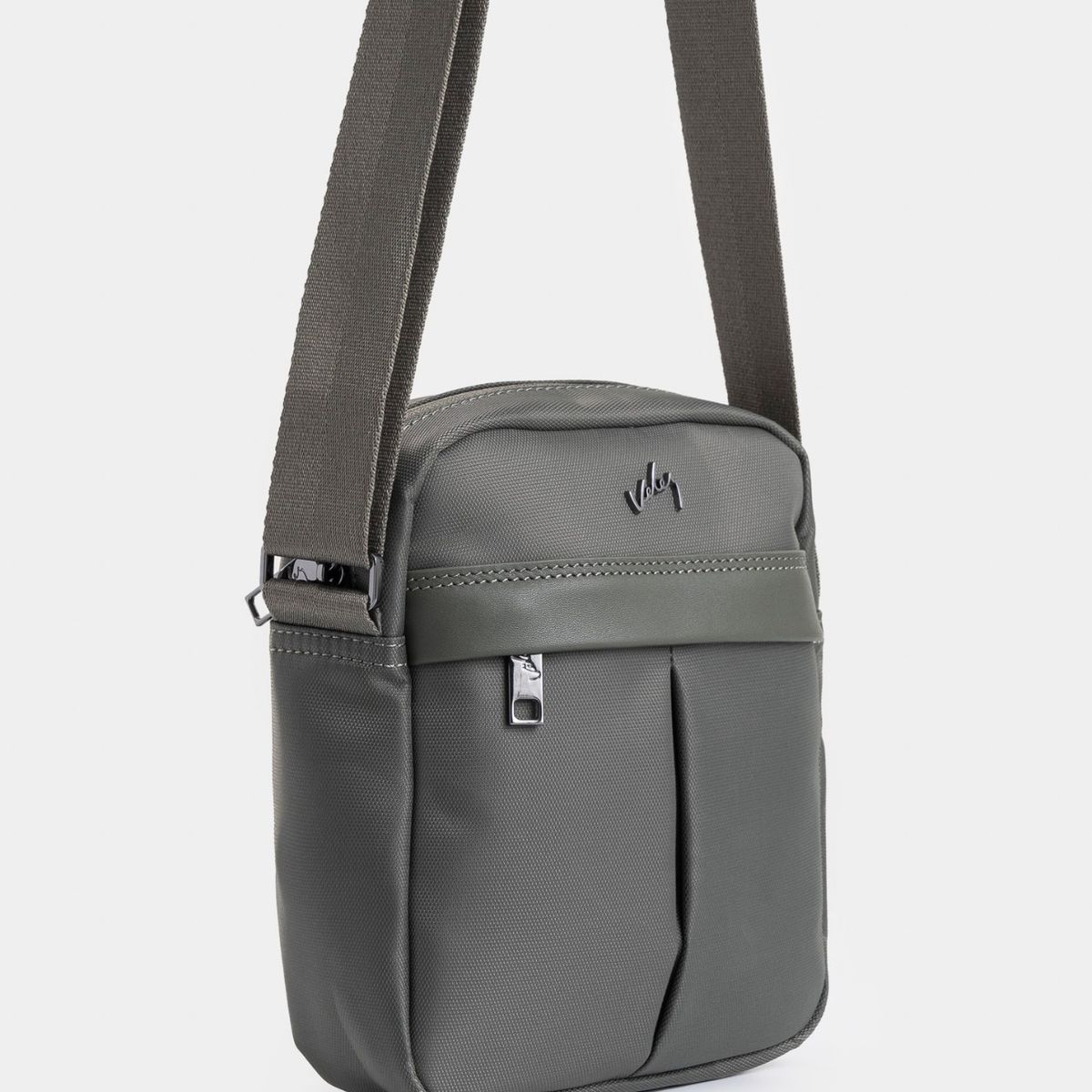 VELEZ - Vélez Morral Harrington De Lona Y Cuero Hombre Casual Gris