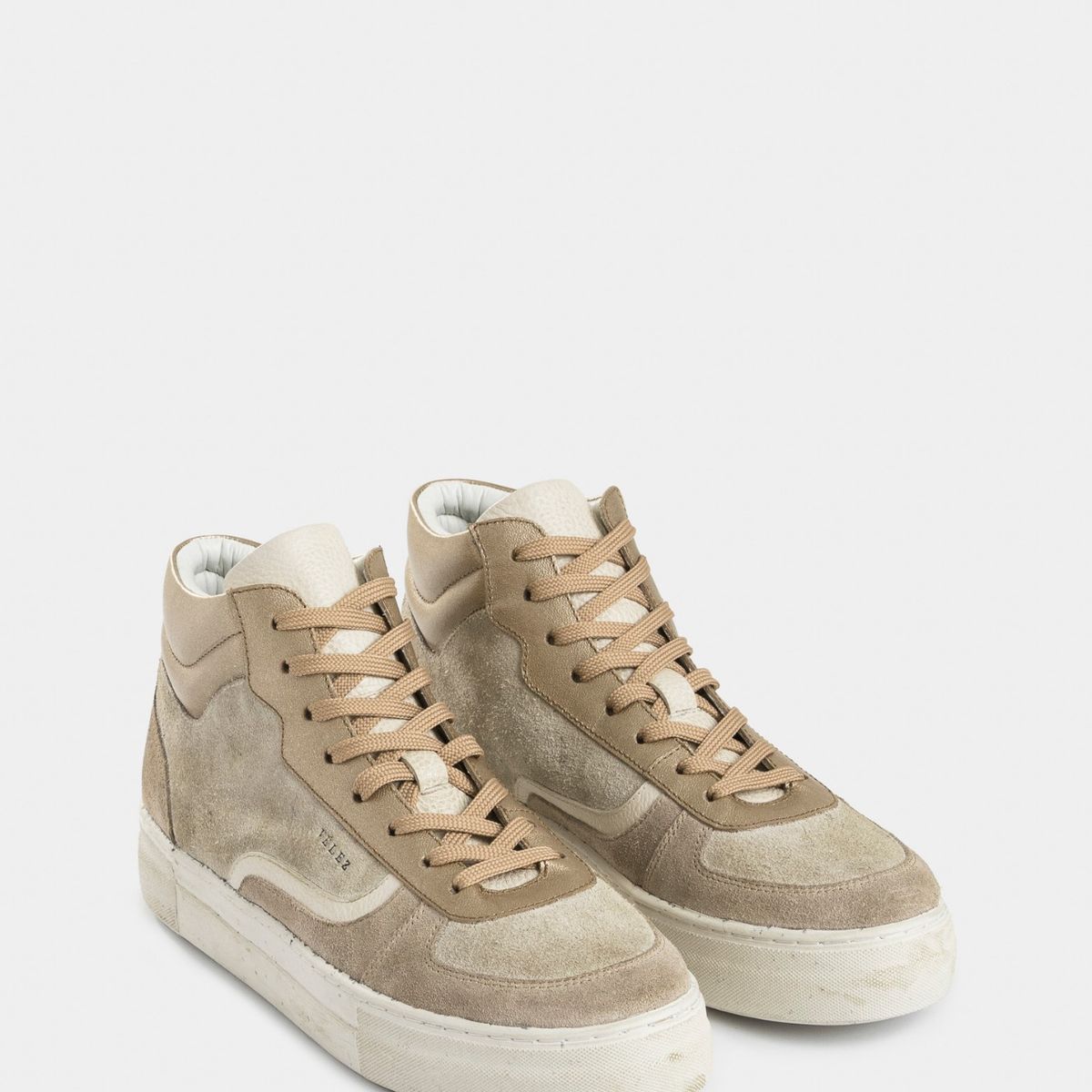 VELEZ - Vélez Zapatillas Tipo Botas Magena Cuero Mujer Arena