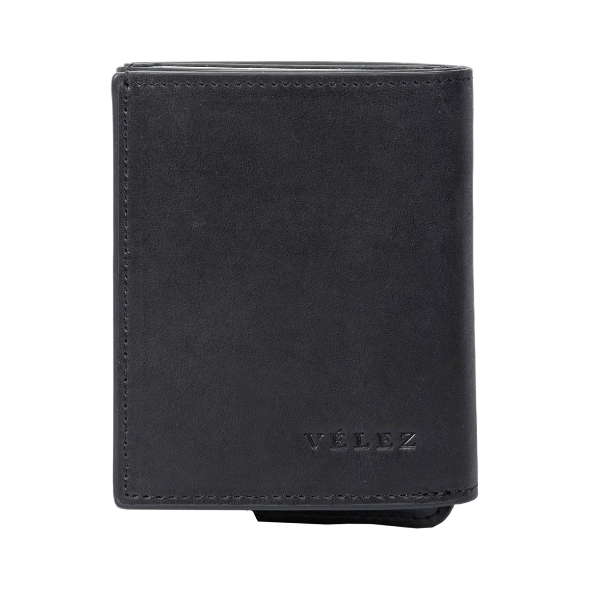 VELEZ - Vélez Porta Documentos De Cuero Tecnológico Negro