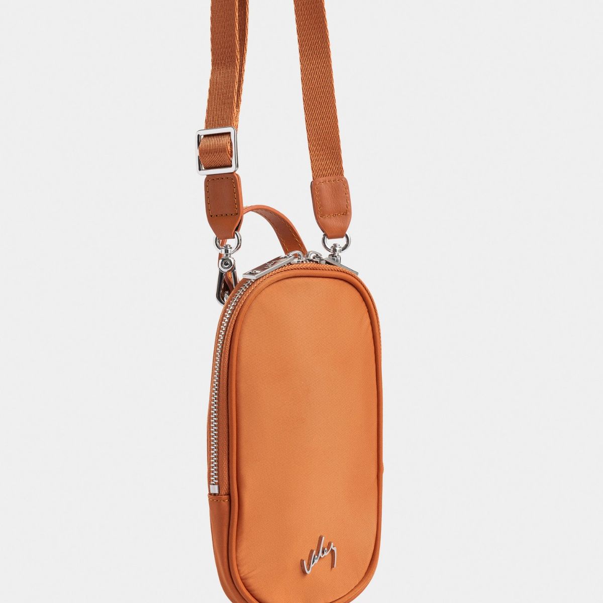 VELEZ - Vélez Morral Elora En Lona Para Mujer Manija Cuero Miel