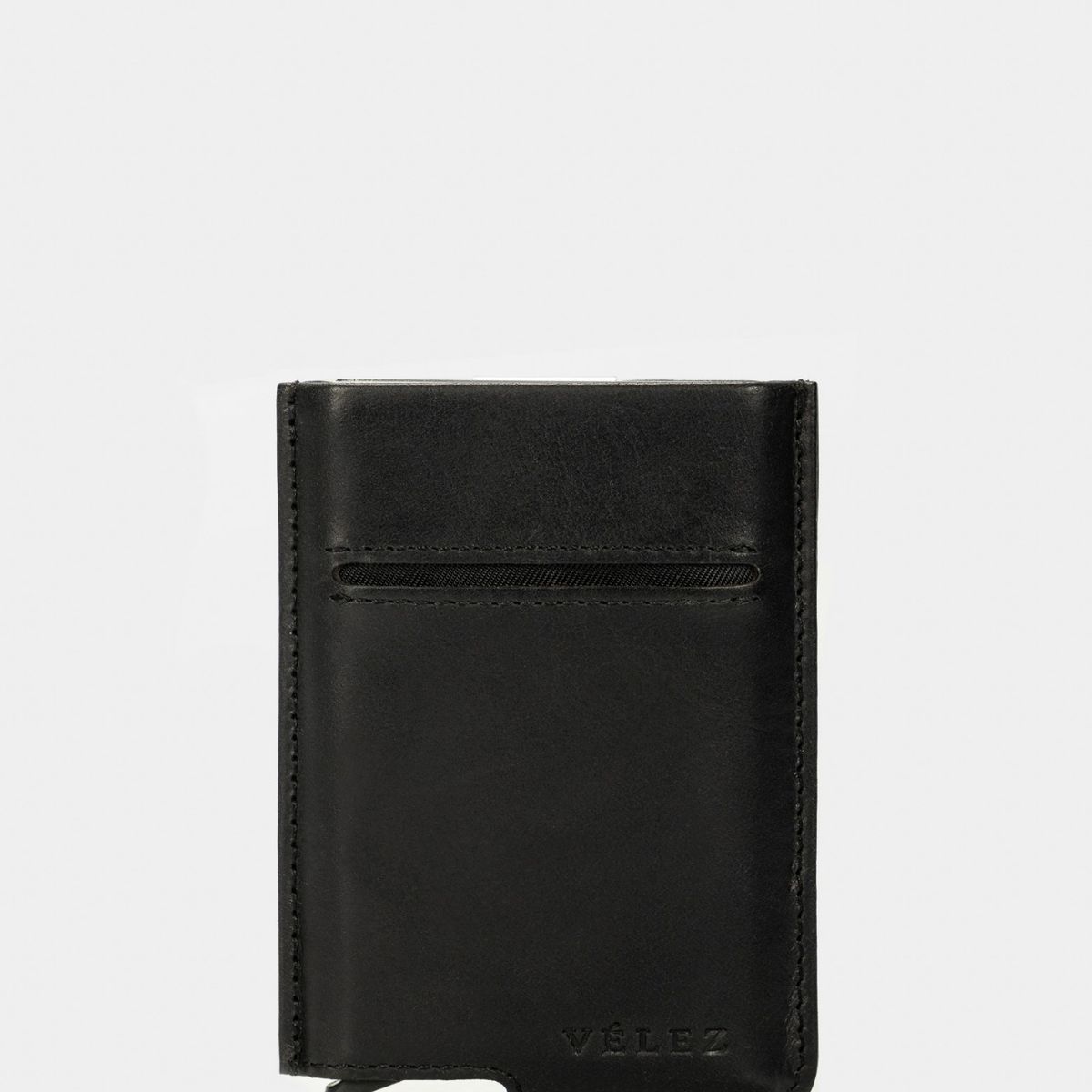 VELEZ - Vélez Porta Documentos De Cuero Miniwallet Negro