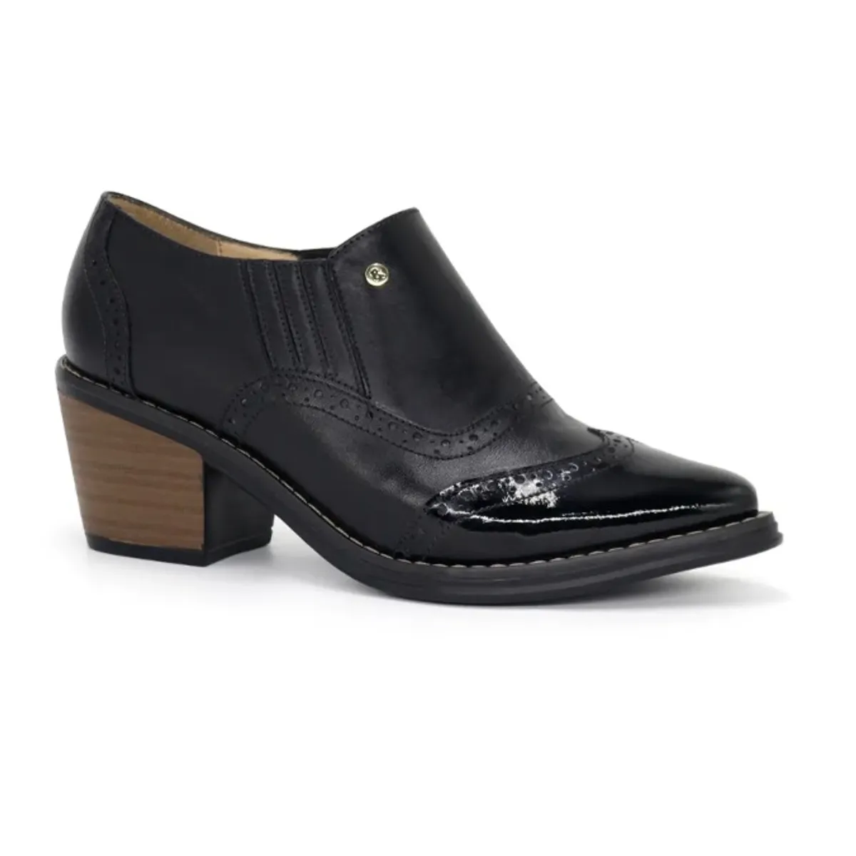 PAR&SS - Zapatos Oxford De Cuero Mujer Par&ss KA25Q1-SUMI Negro