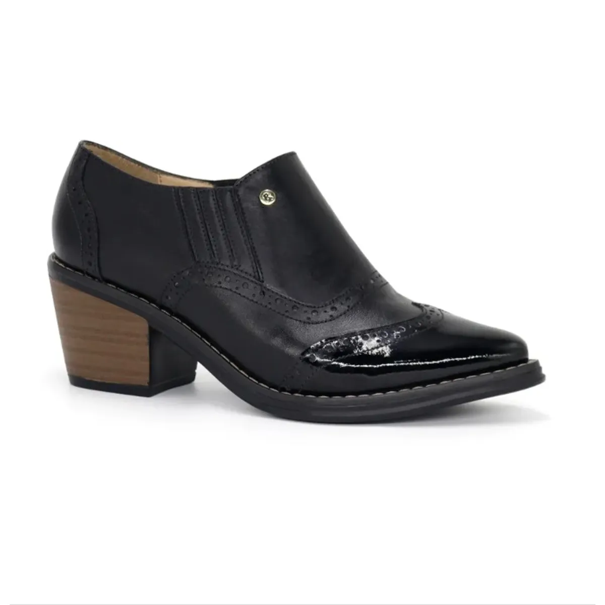 PAR&SS - Zapatos Oxford De Cuero Mujer Par&ss KA25Q1-SUMI Negro