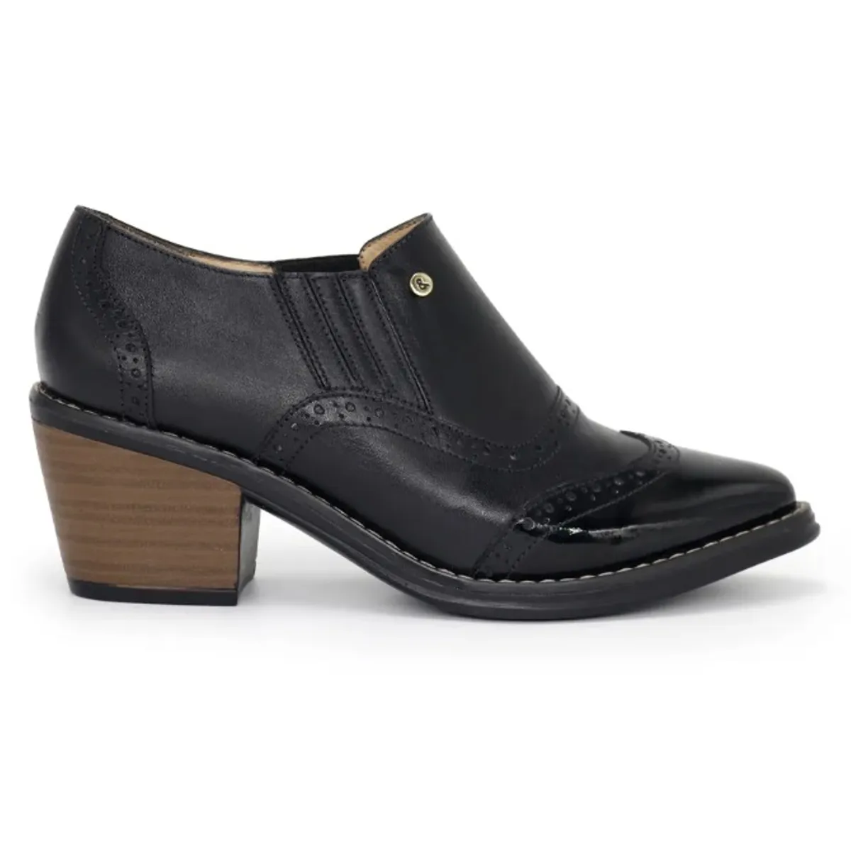 PAR&SS - Zapatos Oxford De Cuero Mujer Par&ss KA25Q1-SUMI Negro