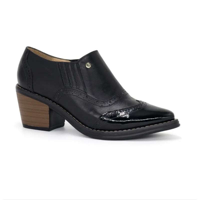 PAR&SS - Zapatos Oxford De Cuero Mujer Par&ss KA25Q1-SUMI Negro