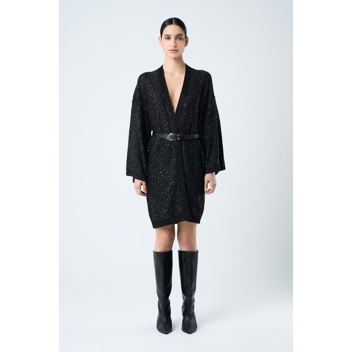 Velez - Vélez Cárdigan Antares Para Mujer Tejido Negro