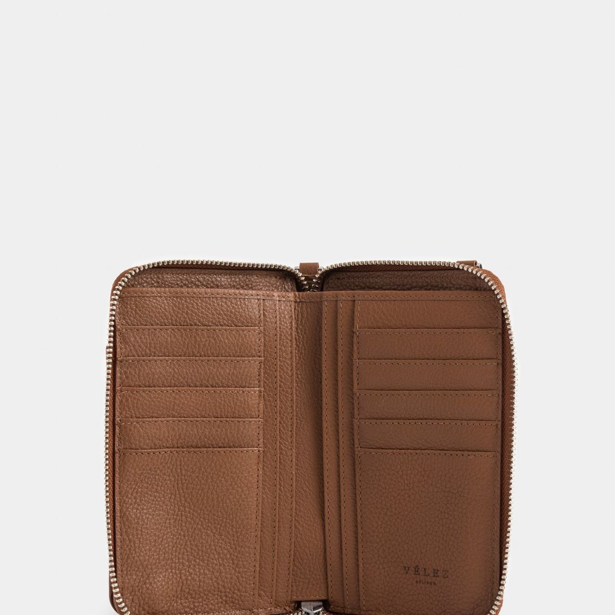 VELEZ - Vélez Porta Chequera Ibiza Cuero Mujer Cadena Removible Miel