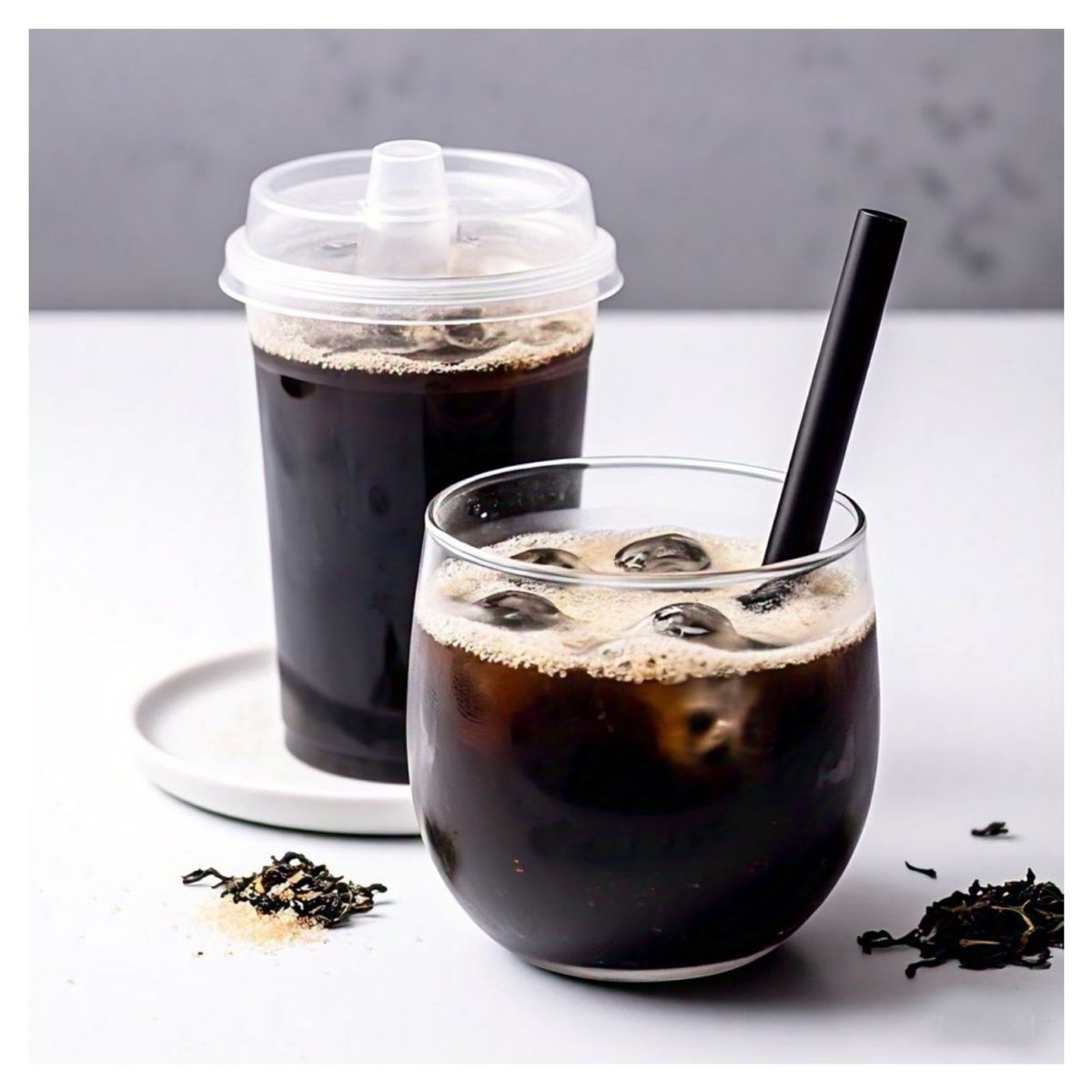 GENERICO - Pack Bubble Tea 2u Te Negro y Perlas de Tapioca Negro