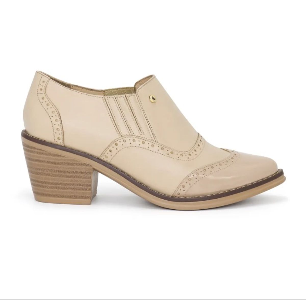 PAR&SS - Zapatos Oxford De Cuero Mujer Par&ss KA25Q1-SUMI Beige