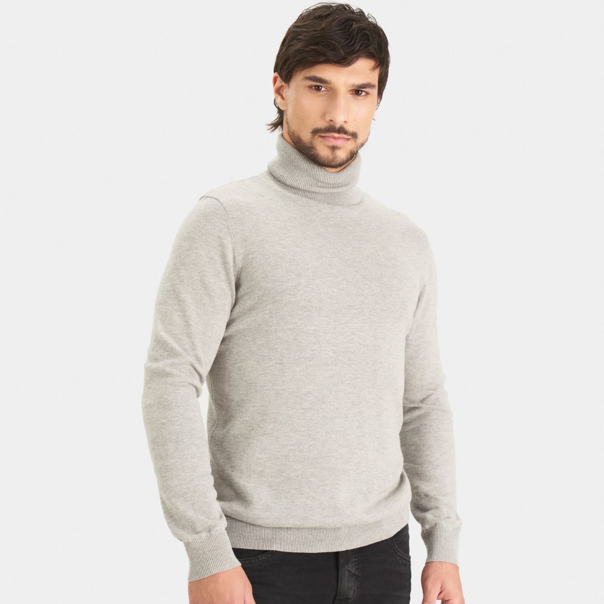 VELEZ - Vélez Sweater Cuello Tortuga Tejido Para Hombre Gris
