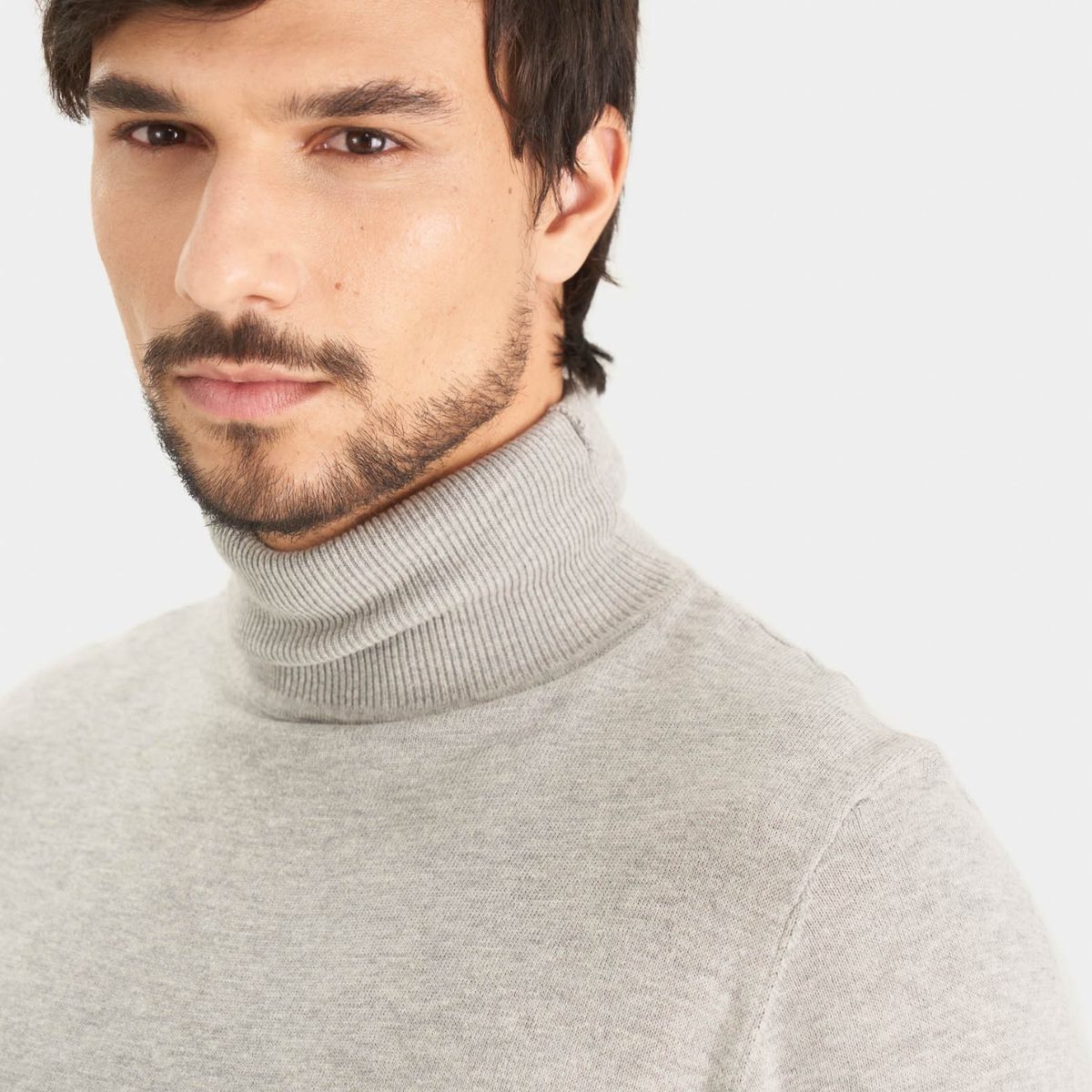 VELEZ - Vélez Sweater Cuello Tortuga Tejido Para Hombre Gris