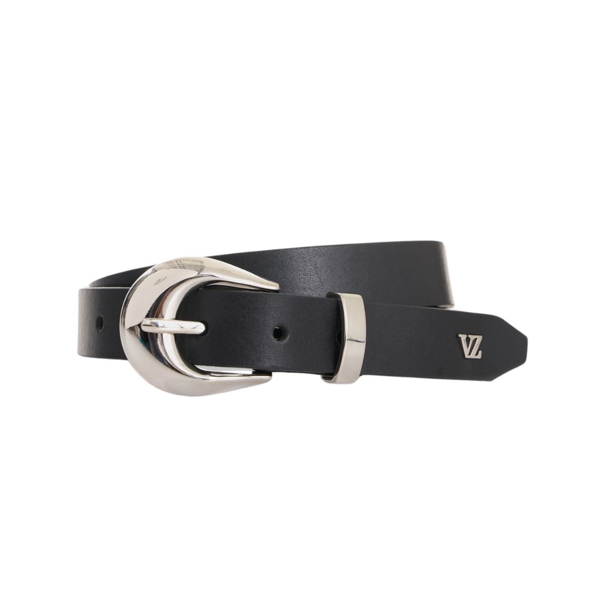 VELEZ - Vélez Cinturón Unifaz De Cuero Grabado Negro