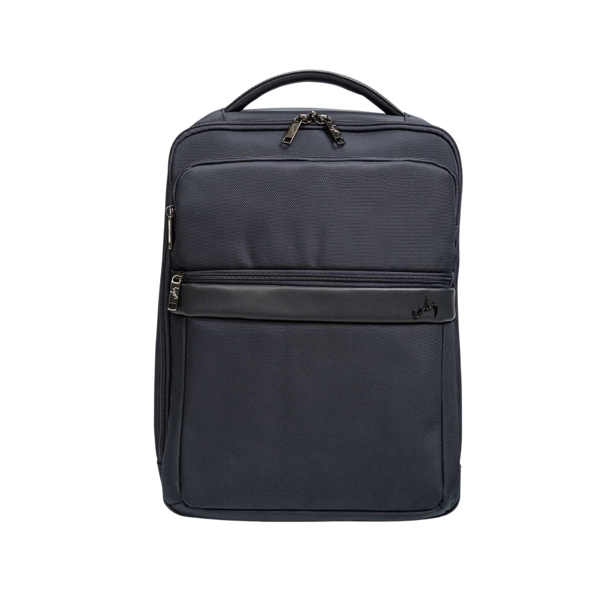 VELEZ - Vélez Mochila Cuero Hombre Bolsillos Frontales Azul Oscuro