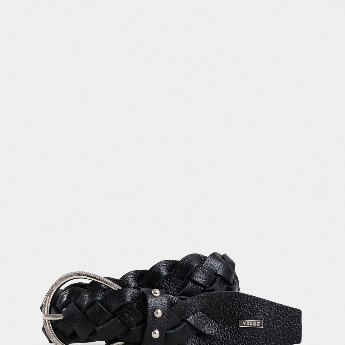 VELEZ - Vélez Correa Unifaz Papyris 2.0 Cuero Mujer Trenzado Negro